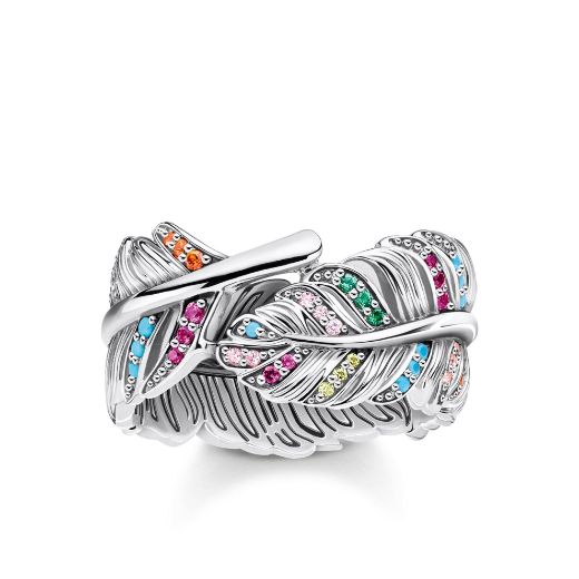 Picture of Colourful Feather Ring