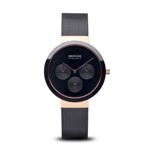 Picture of Bering Black and Rose Gold Chronograph Watch