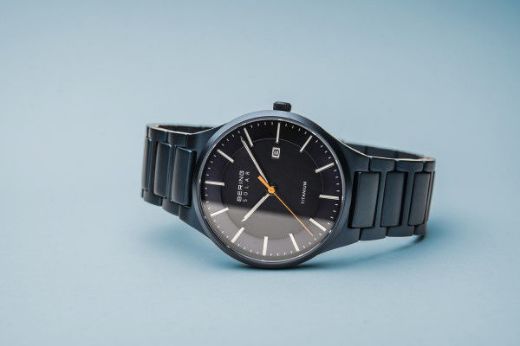 Picture of Bering Solar Titanium Brushed Blue Watch