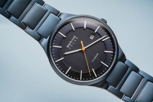 Picture of Bering Solar Titanium Brushed Blue Watch