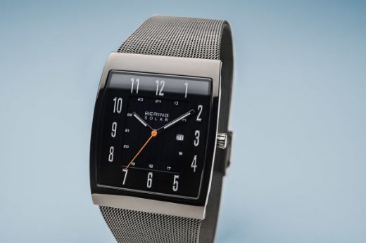 Picture of Bering Solar Square Polished Grey Watch