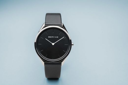Picture of Bering Ultra Slim Black Leather Watch