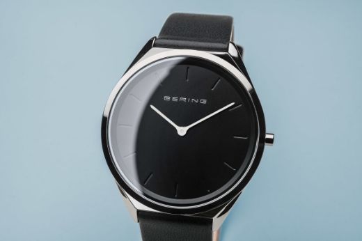 Picture of Bering Ultra Slim Black Leather Watch