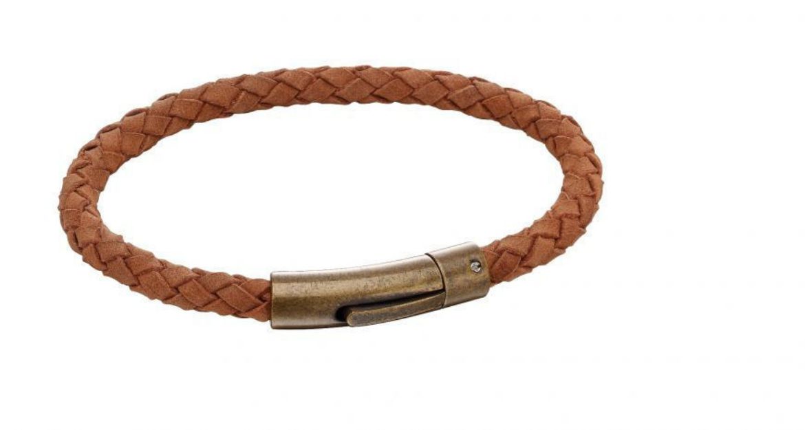 Picture of Brown Suede Antique Clasp Bracelet