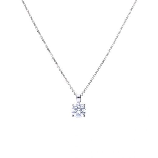 Picture of 2ct Four Claw Solitaire Necklace