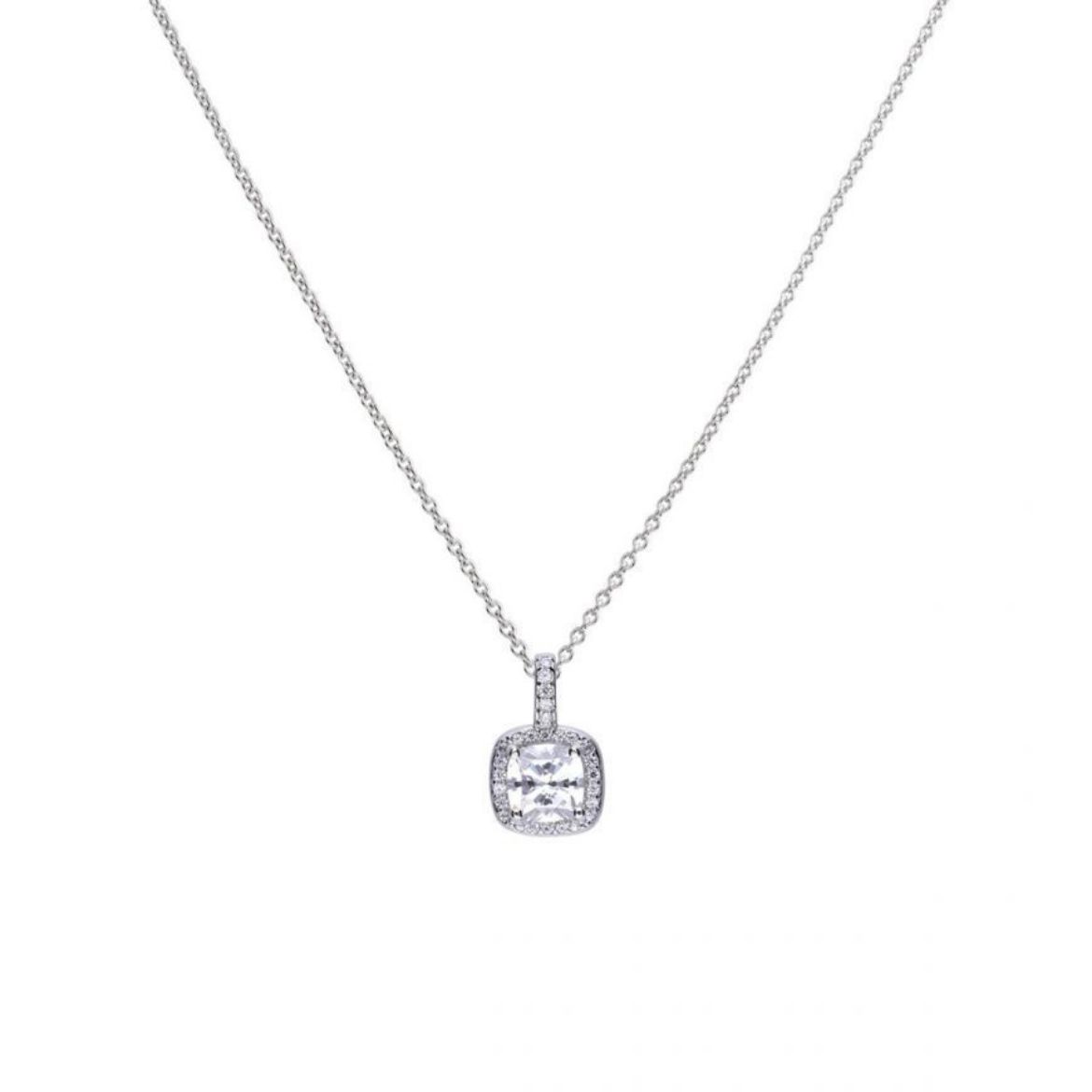 Picture of Cushion Cut Cubic Zirconia Necklace 