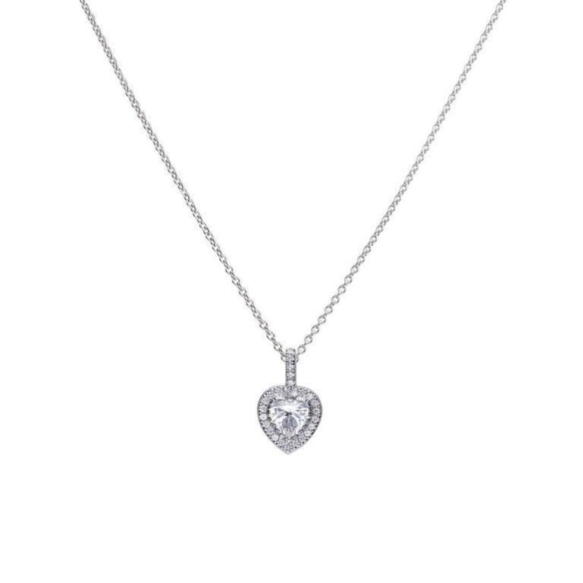 Picture of Heart Pave Set Necklace