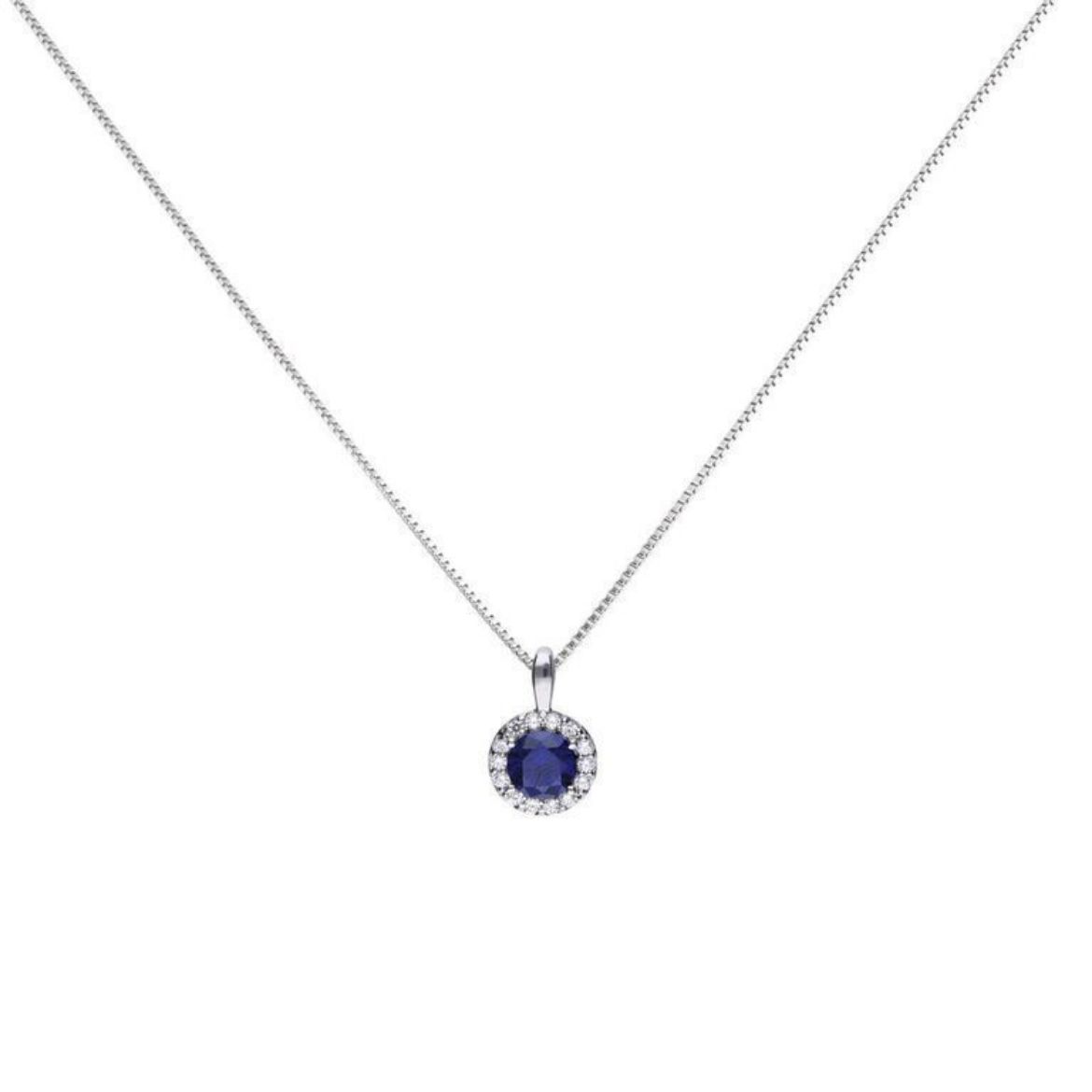 Picture of Diamonfire Sapphire Round Colour Pave Pendant