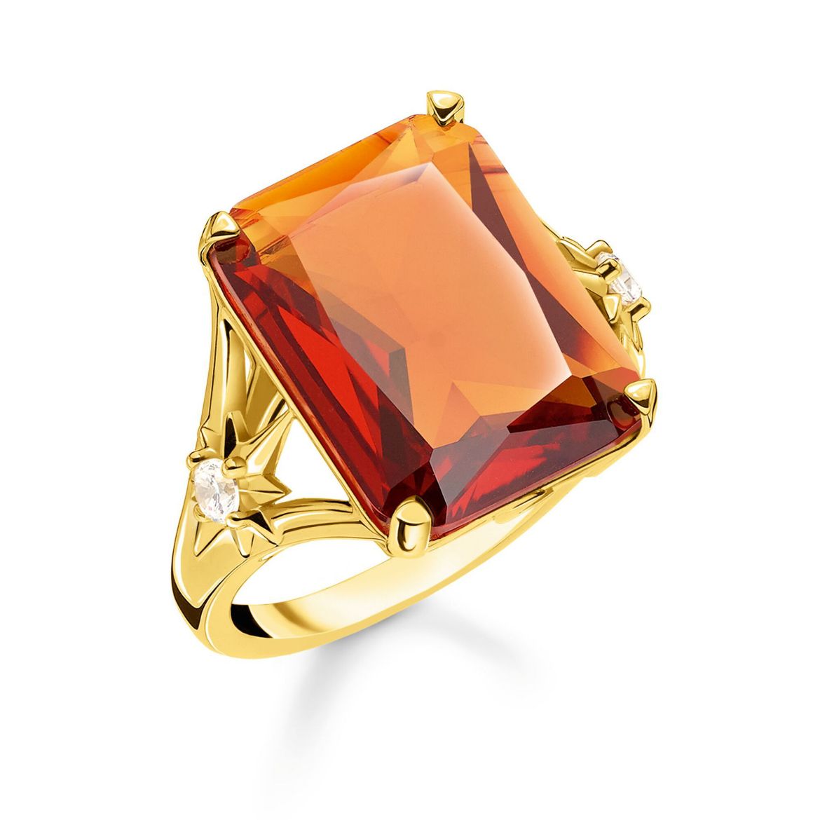 Picture of Large Orange Stone Ring