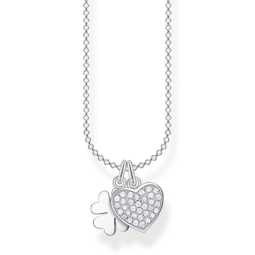 Picture of Heart and Clover Necklace