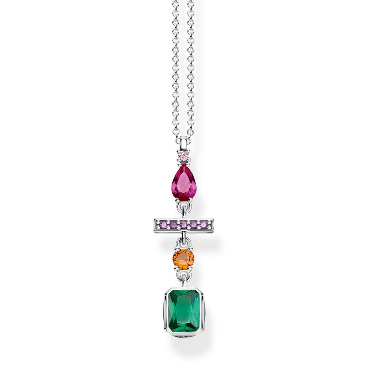 Picture of Colourful Drop Necklace