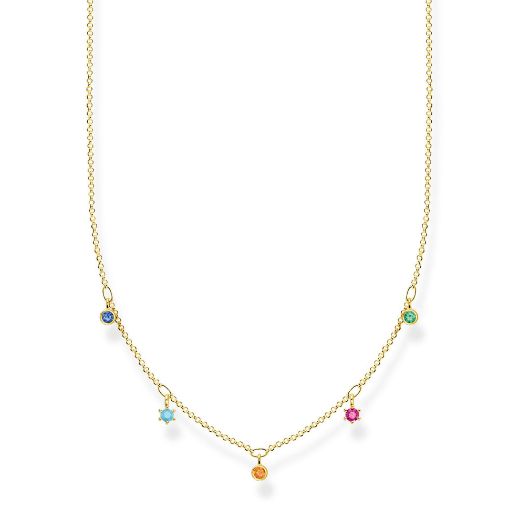 Picture of Multi-coloured Drop Necklace