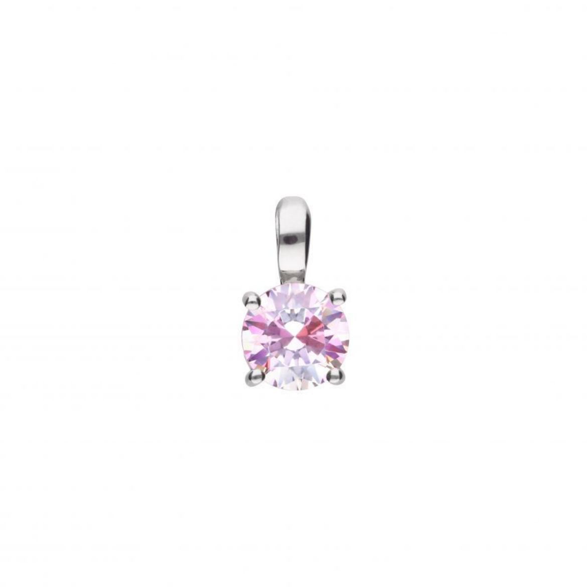 Picture of Claw Pendant With Pink Diamonfire Zirconia with Chain