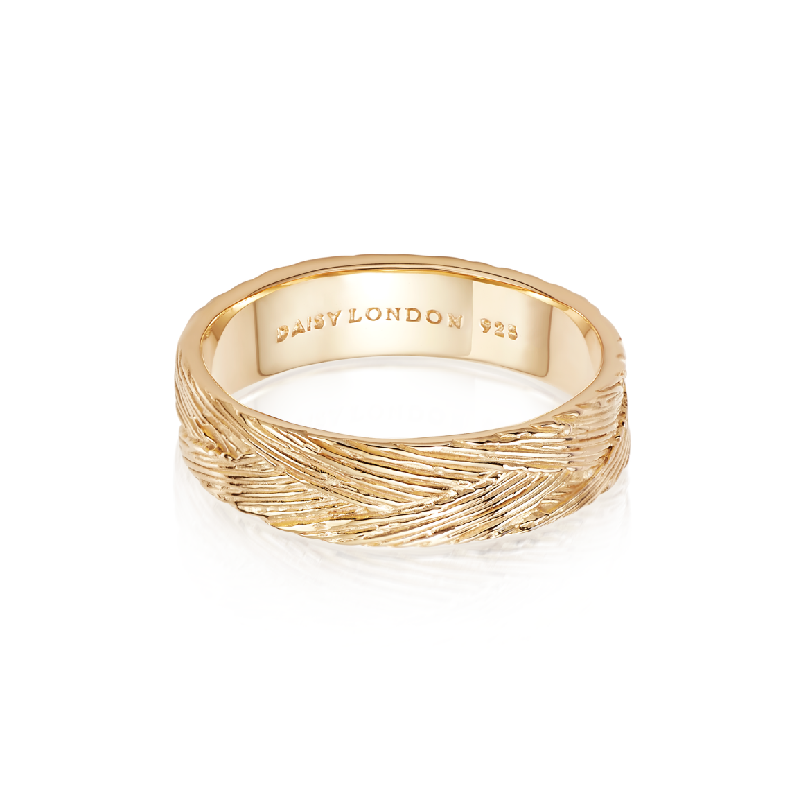 Picture of Artisan Woven Stacking Ring 18ct Gold Plate