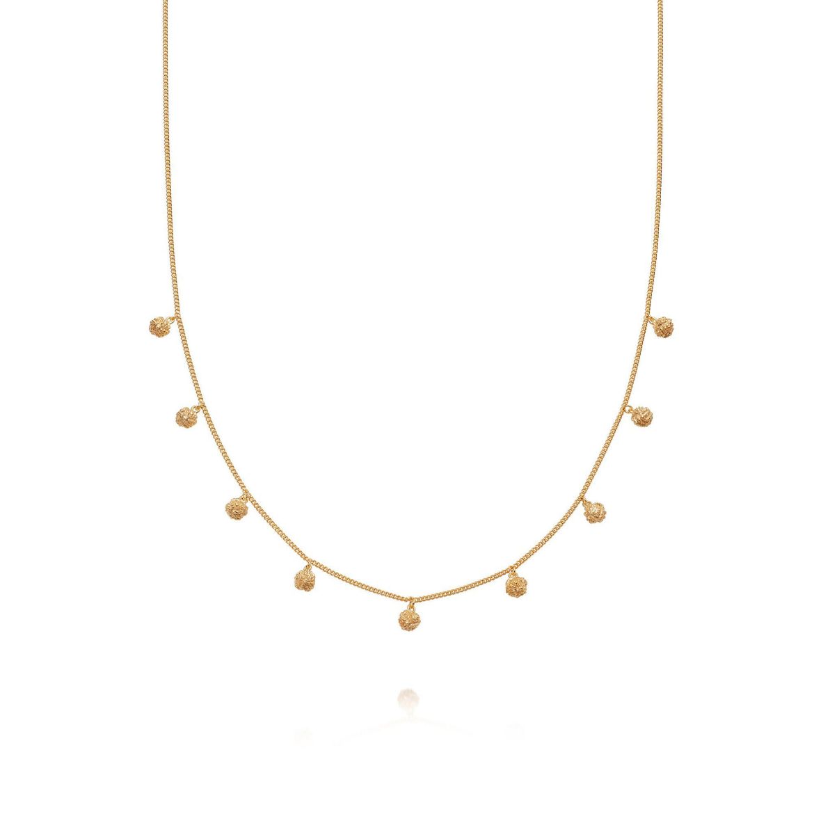 Picture of Stacked Knot Charm Necklace 18Ct Gold Plate