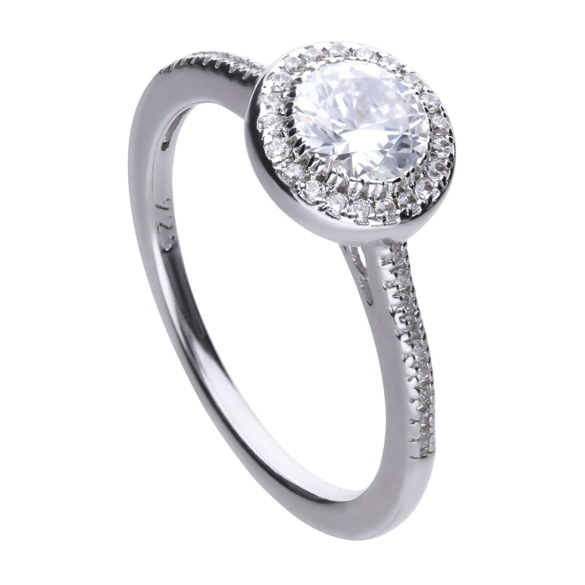 Picture of Round Cluster And Pave Set Ring