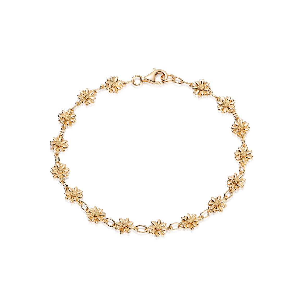 Picture of Daisy Chain Bracelet 18ct Gold Plate