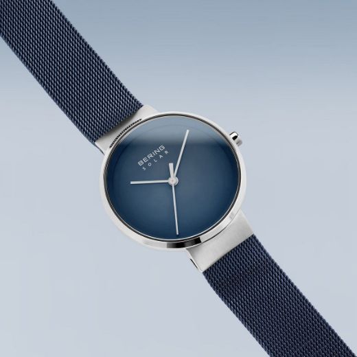 Picture of Solar Blue Watch with Mesh Strap
