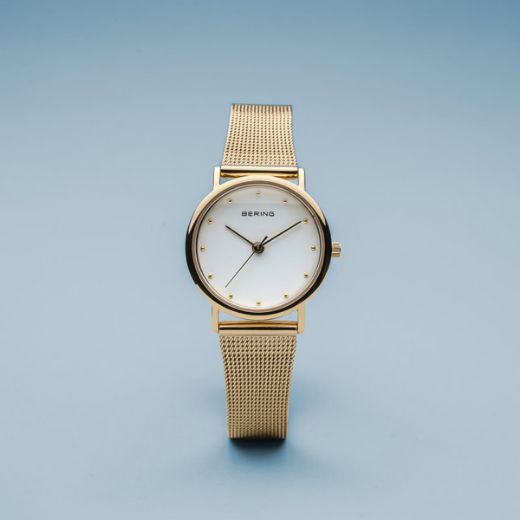 Picture of Classic Bering Watch with Gold Mesh Strap