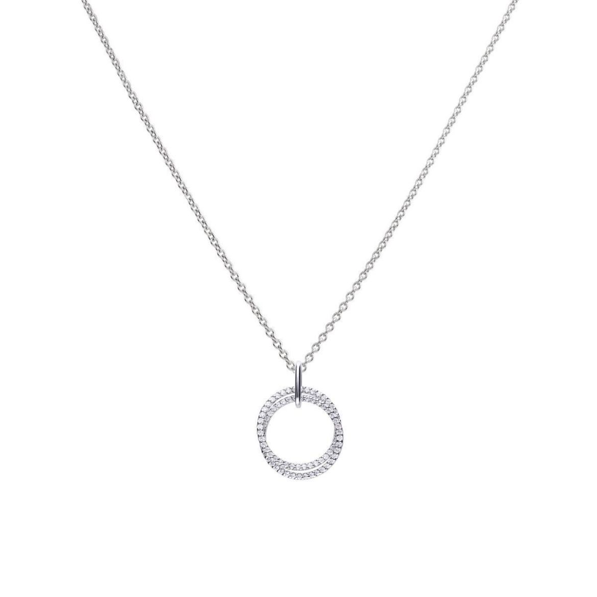 Picture of Entwined Circle Pave Necklace