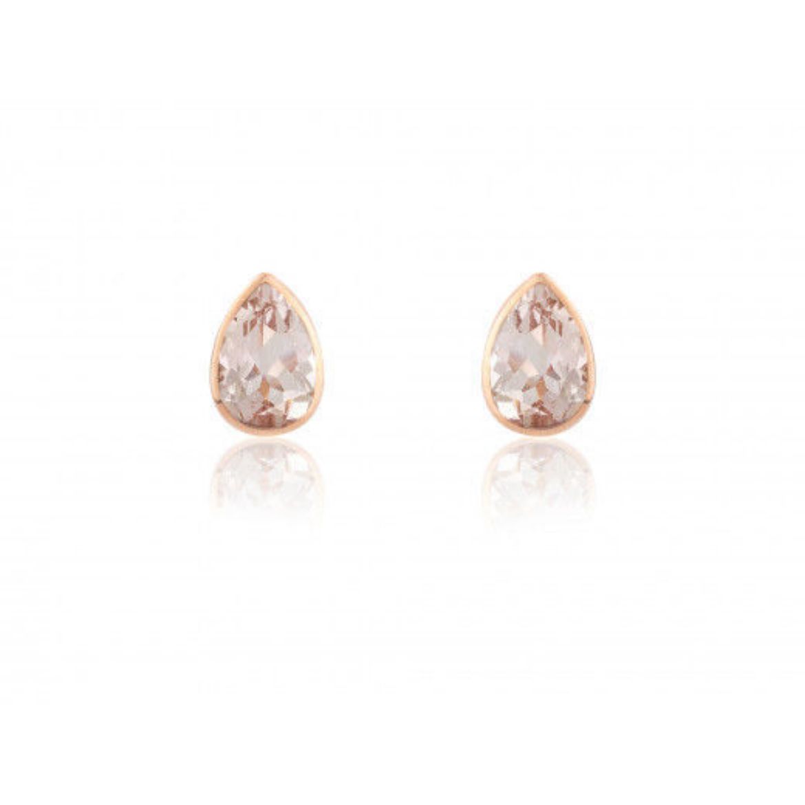 Picture of 9ct Rose Gold Morganite Earrings