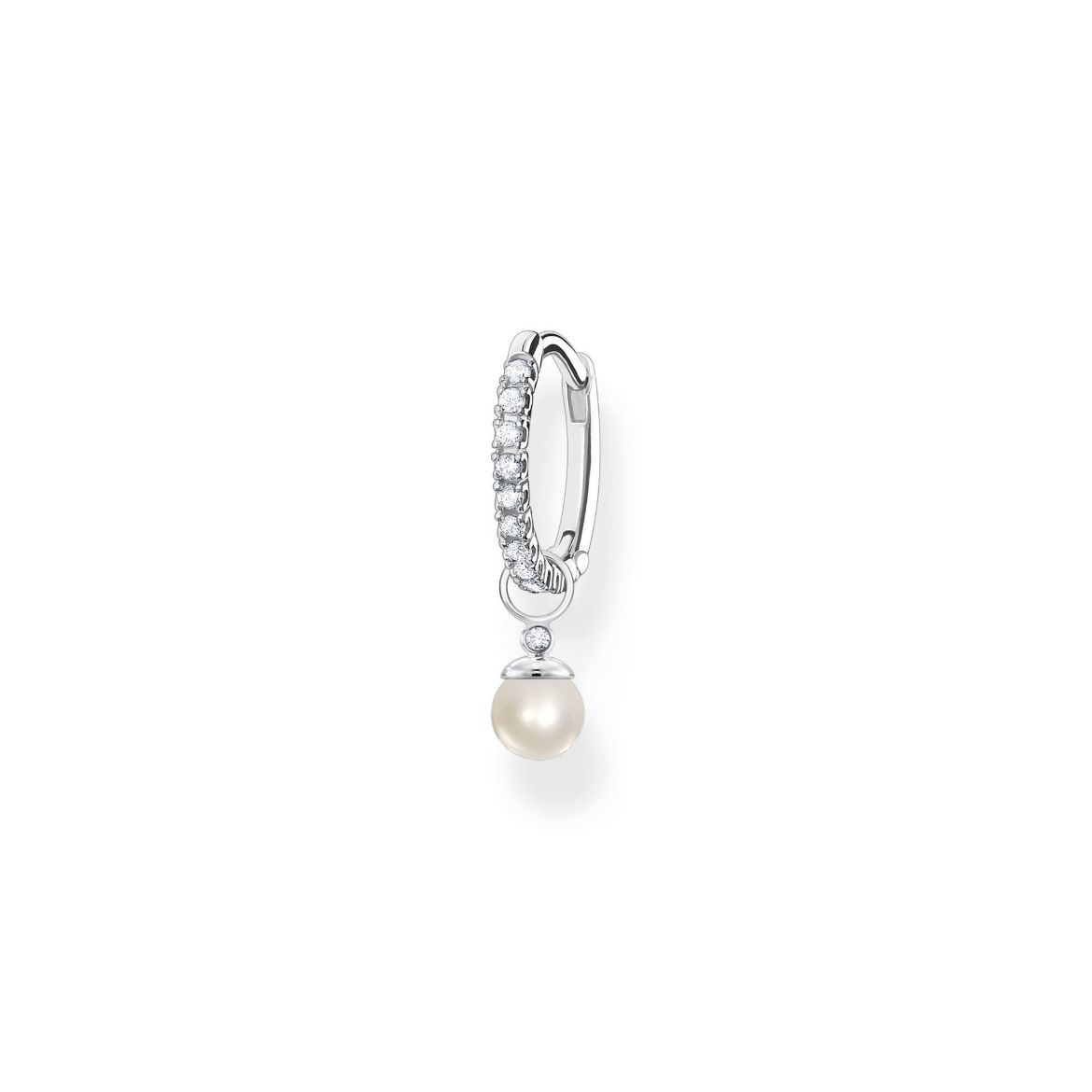 Picture of Hoop Single Earring With Pearl Drop