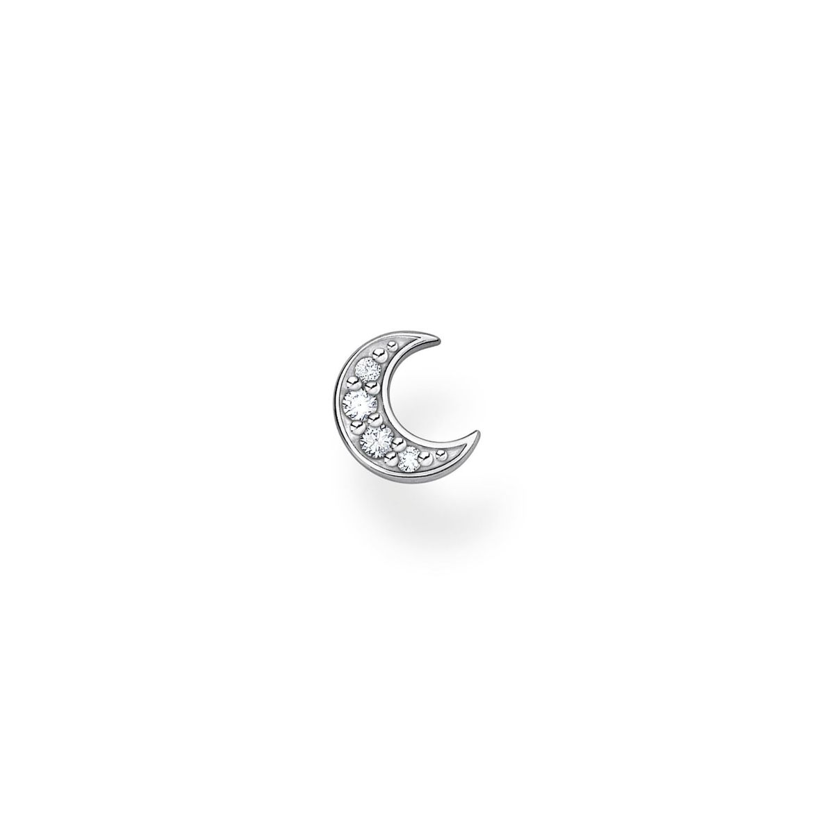 Picture of Single Ear Stud Moon Pave