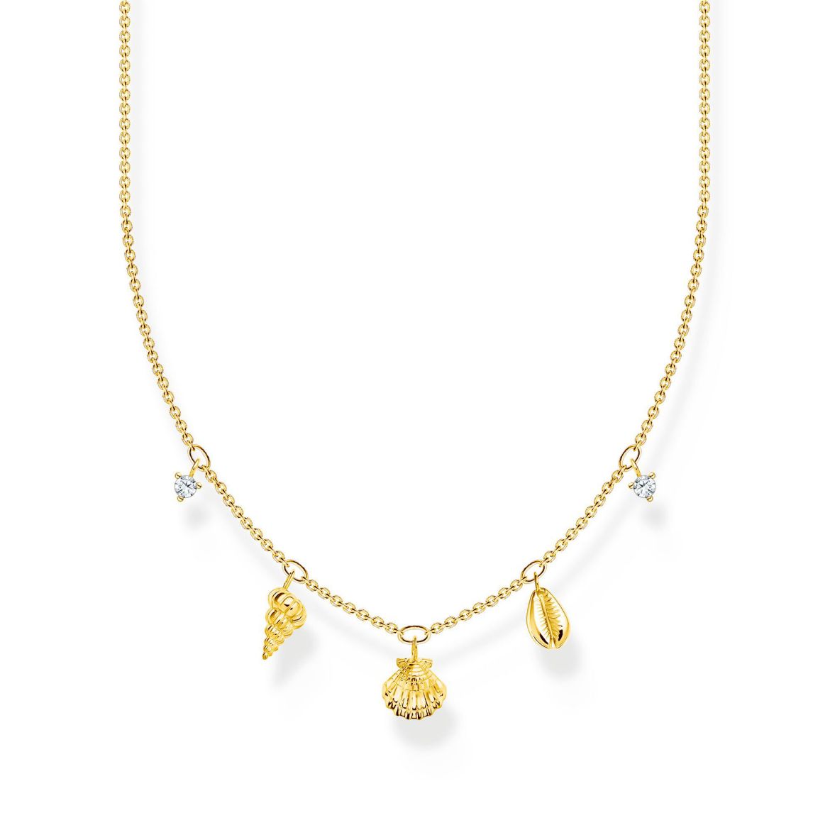 Picture of Shell Necklace In Gold
