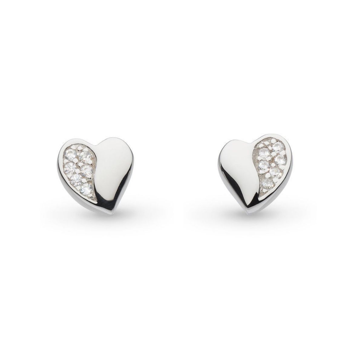 Picture of Miniature Sparkle Sweet Heart Pavé Stud Earrings