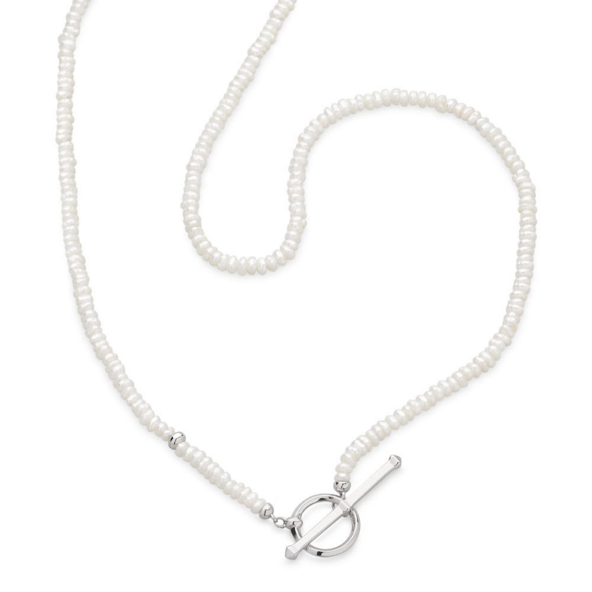Picture of Revival Astoria Pearl Strand T-bar Necklace
