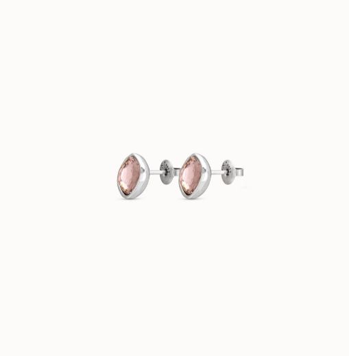 Picture of Mademoiselle Studs With Salmon Crystal