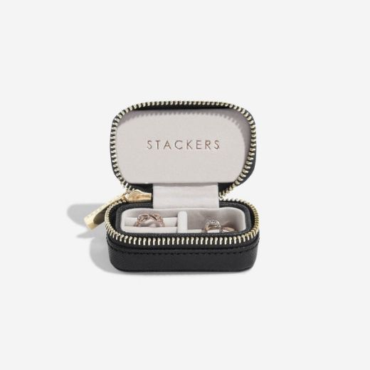 Picture of Black Petite Zipped Jewellery Box