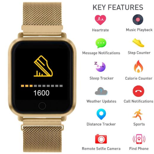 Picture of Gold Mesh Series 06 Smart Watch