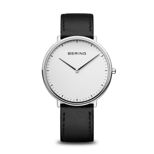 Picture of Classic White Dial with Black Leather Strap Watch