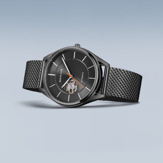 Picture of Metallic Automatic Gents Watch with Mesh Strap