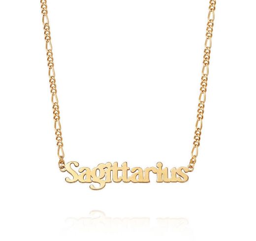 Picture of Zodiac Sagittarius Necklace in 18ct Gold Plate
