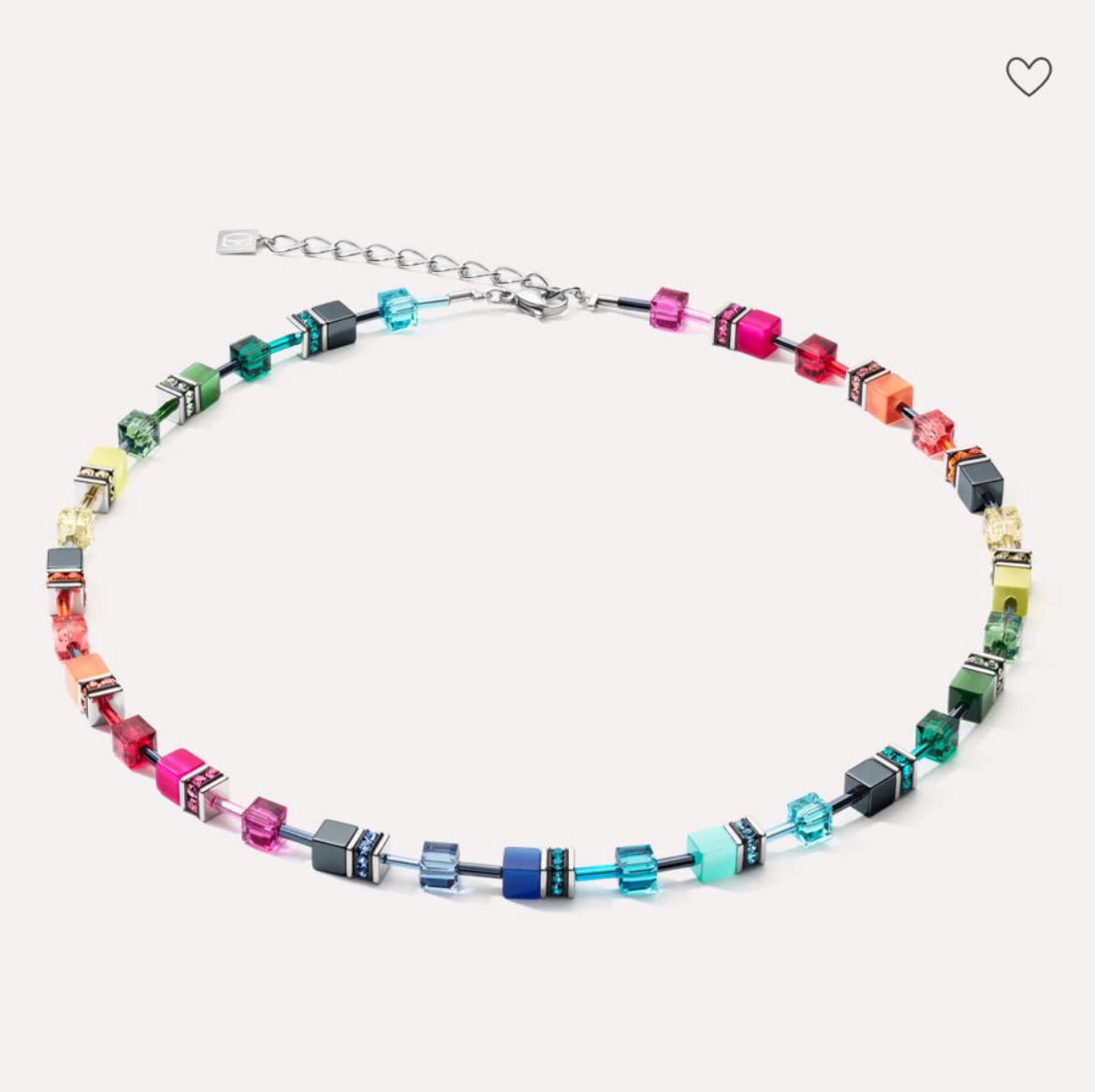 Picture of Necklace GeoCUBE® Medium Multicolour Rainbow