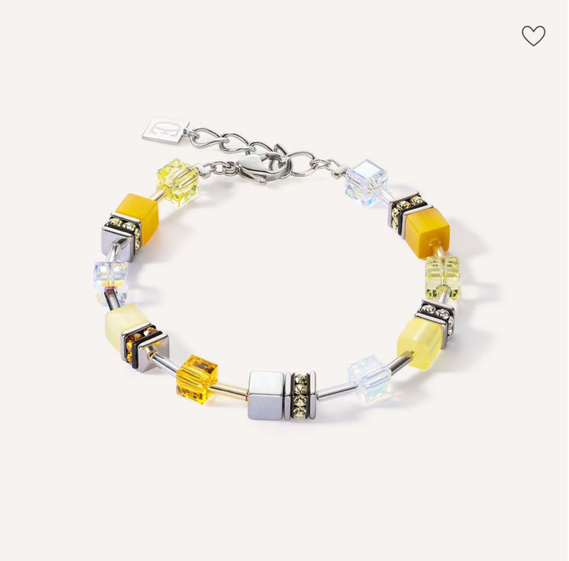 Picture of GeoCUBE® Iconic Joyful Colours Yellow Bracelet