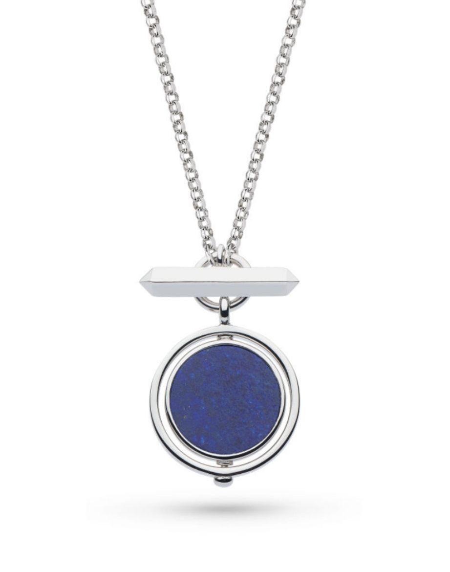 Picture of Revival Eclipse Equinox Lapis T-Bar Style Spinner Necklace