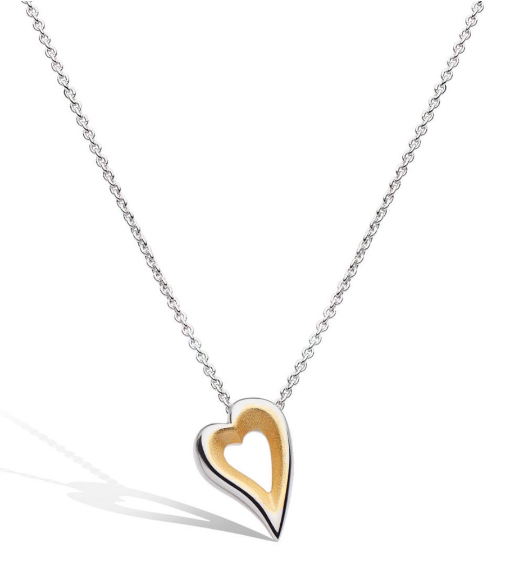 Picture of Desire Love Story Gold Heart Necklace