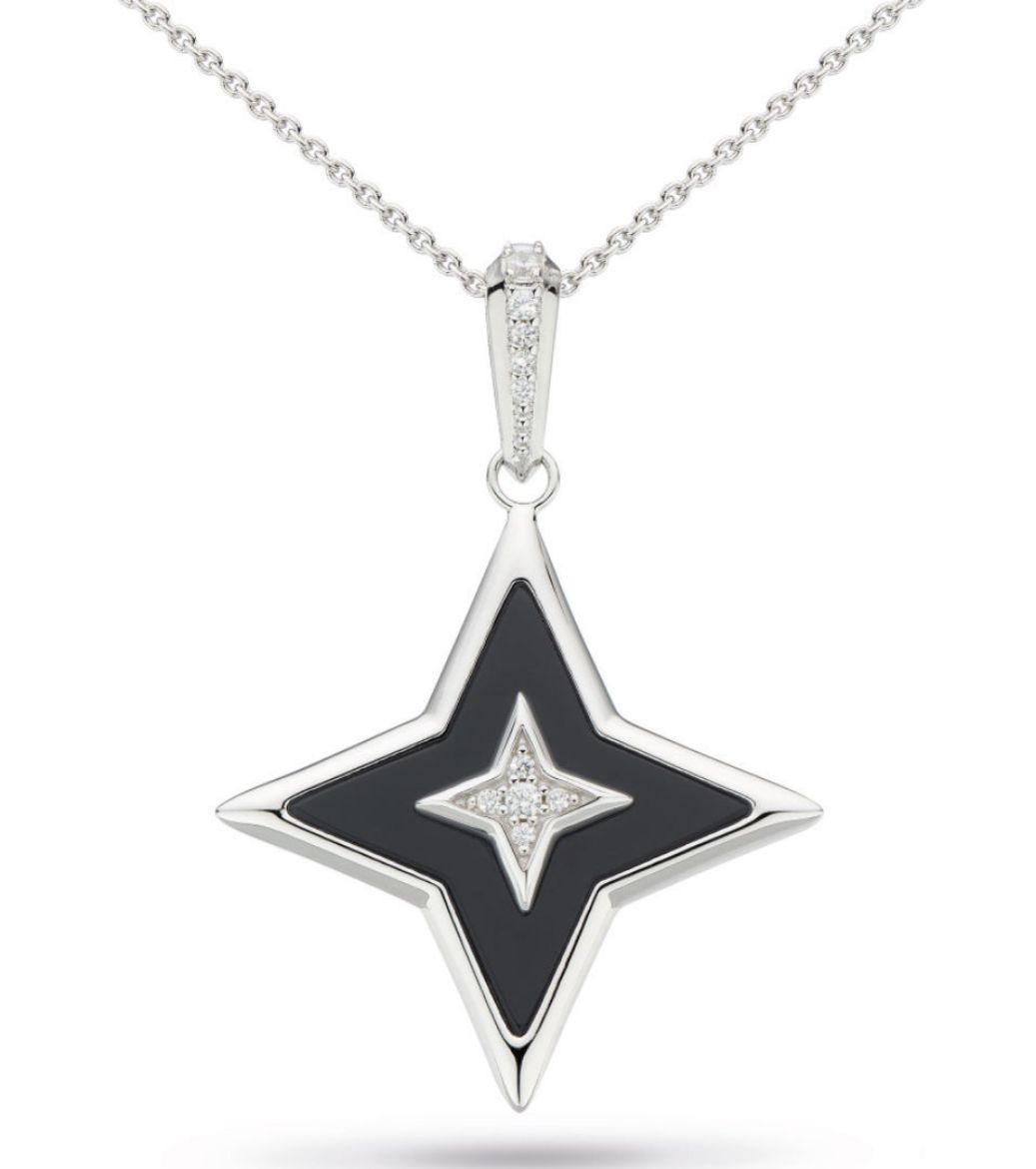 Picture of Revival Astoria Glitz Onyx Star Necklace