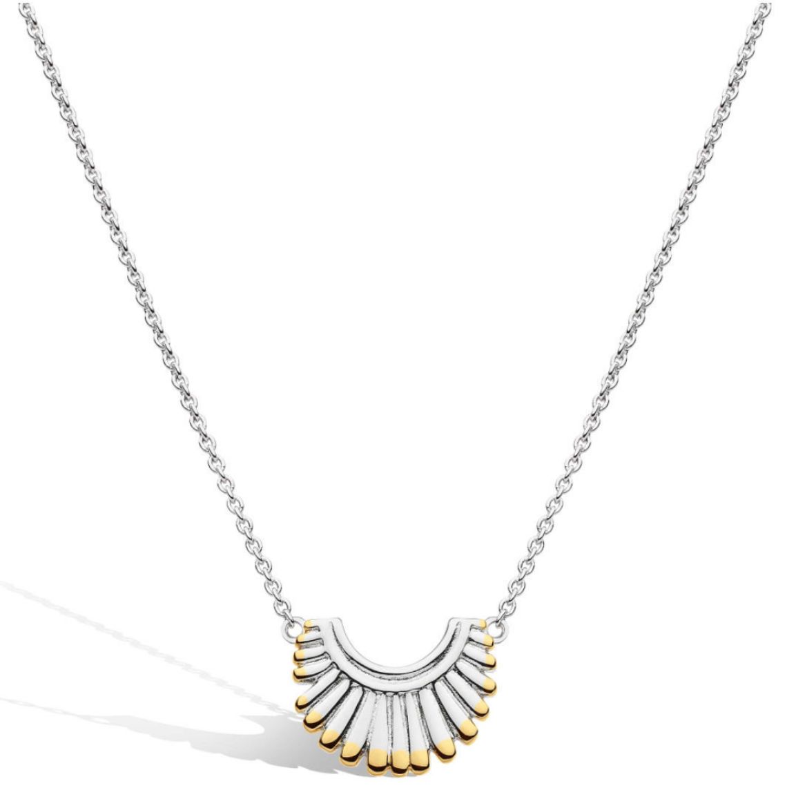 Picture of Essence Radiance Golden Small Fan Necklace