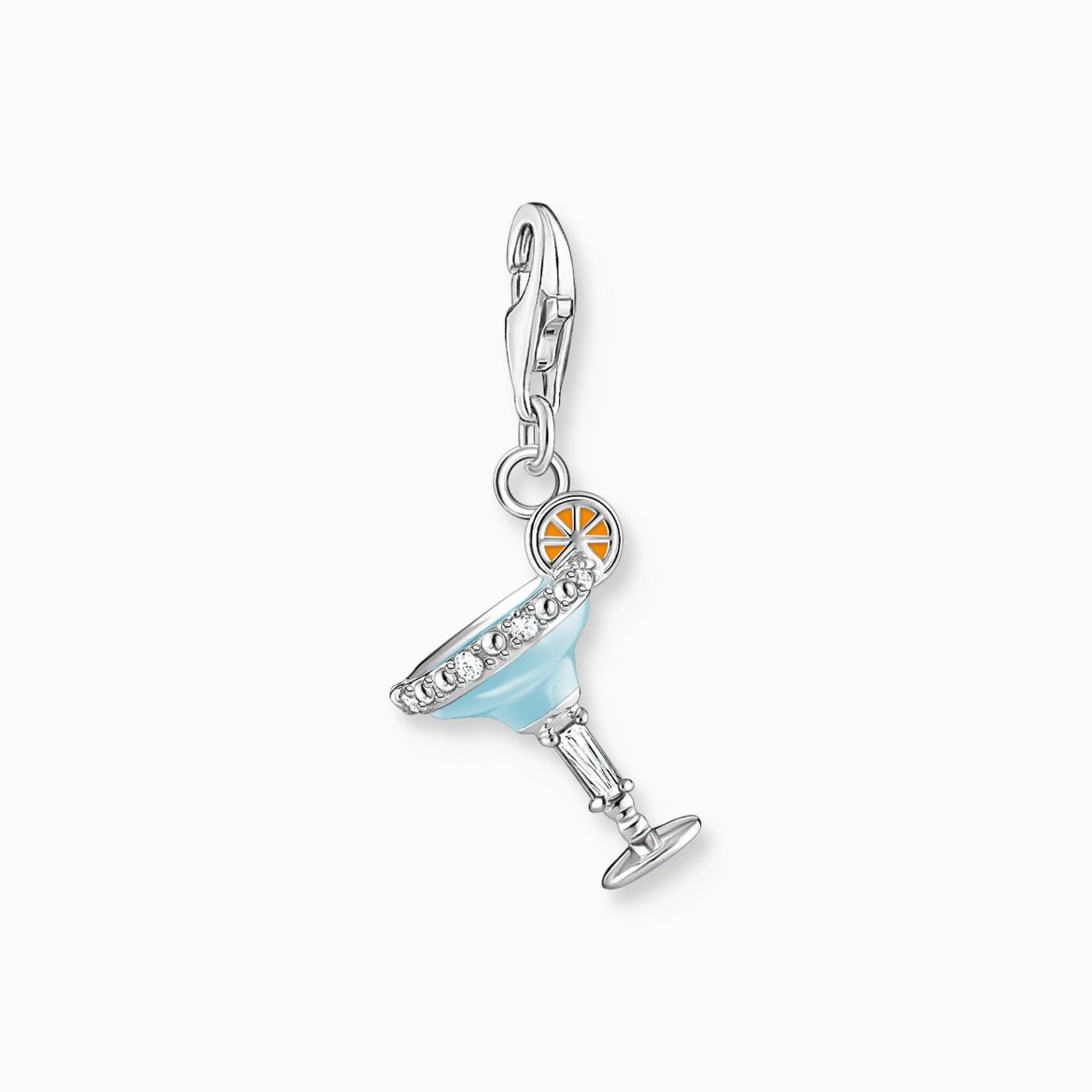 Picture of Blue Cocktail Glass Charm