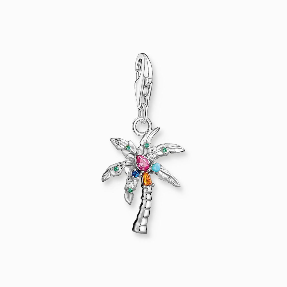 Picture of Colourful Palm Tree in Silver