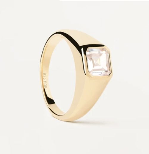 Picture of Square Shimmer Stamp Ring