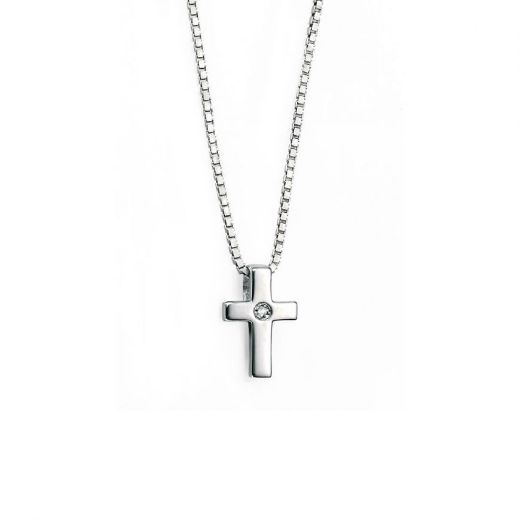 Picture of Small Cross Pendent with Diamond