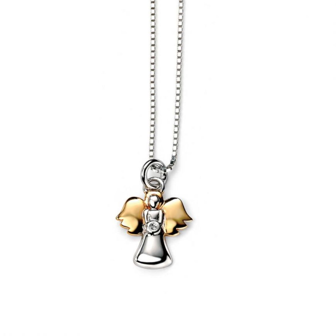 Picture of Angel Pendant with Diamond and Yellow Gold Plating