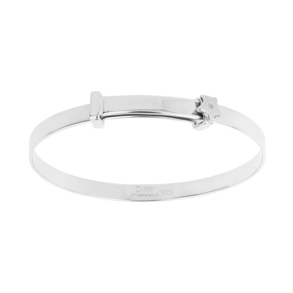 Picture of Star Expanding Bangle with Diamond