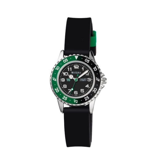 Picture of Black and Green Time Teacher Children’s Watch