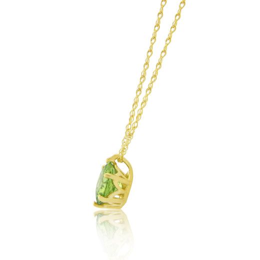 Picture of 9ct Yellow Gold Peridot Pendant Necklace